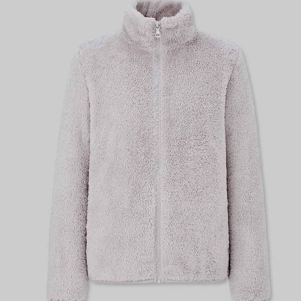 Uniqlo Fuzzy Jacket Gray